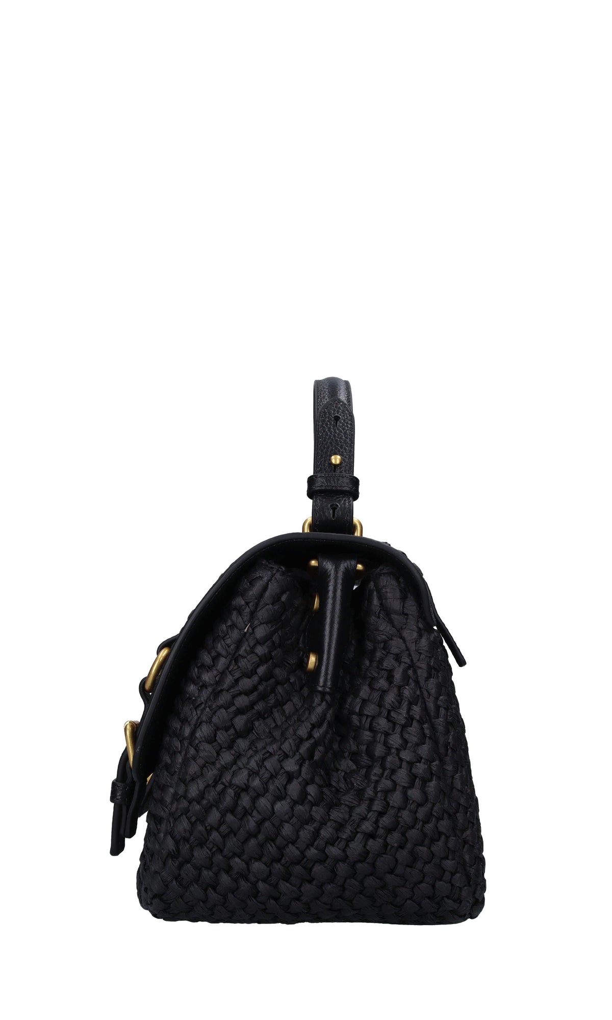 Borsa Atena in pelle e rafia 