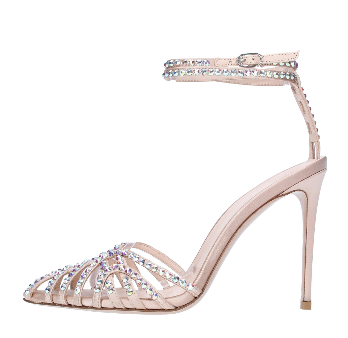 Sandali Afrodite in raso e strass 