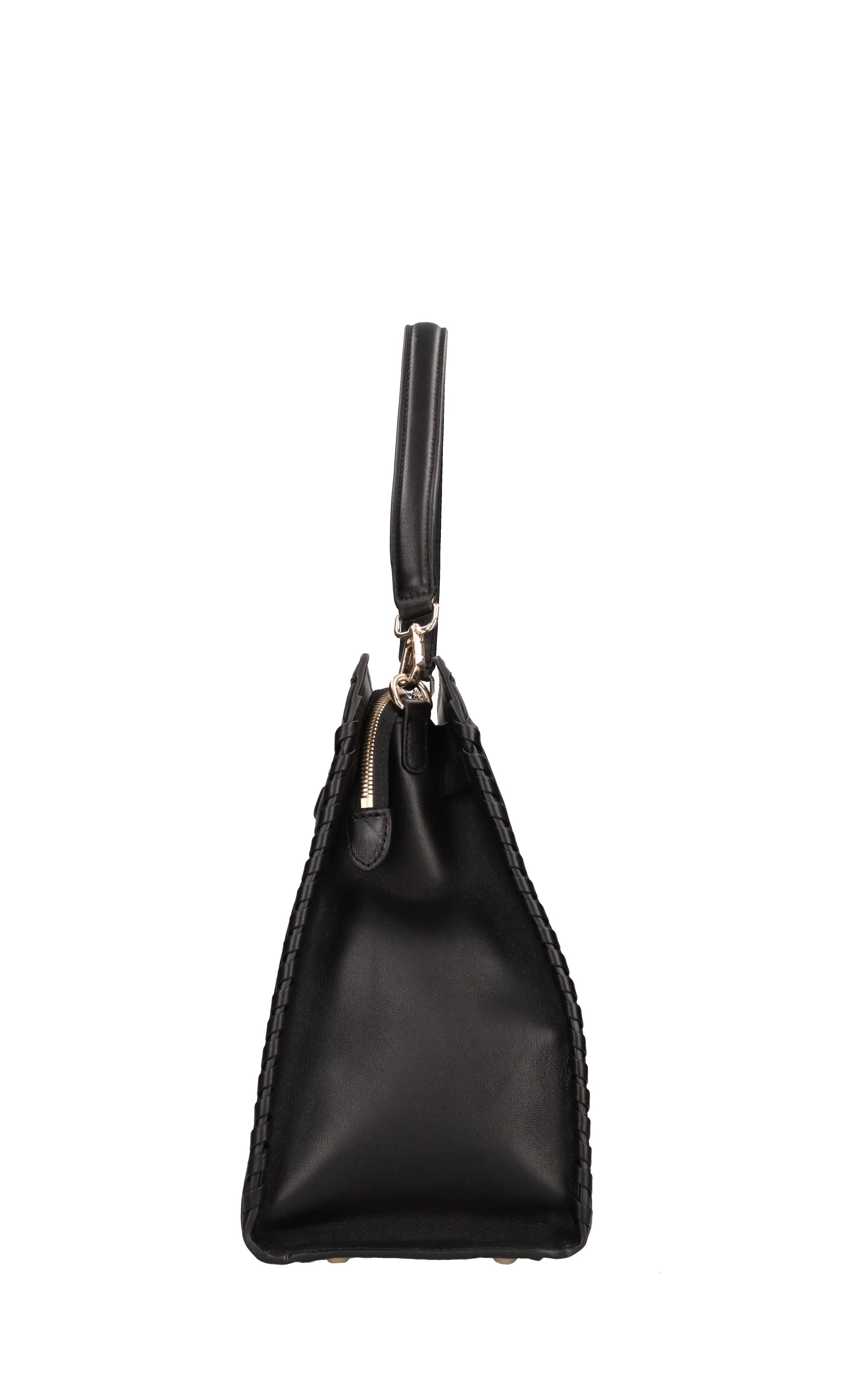 Borsa Monogram in tessuto e pelle 