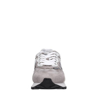 Sneakers in camoscio pelle e tessuto 