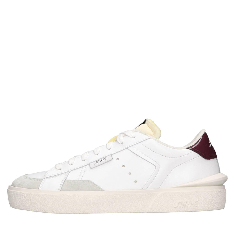 Sneakers in pelle e tessuto 