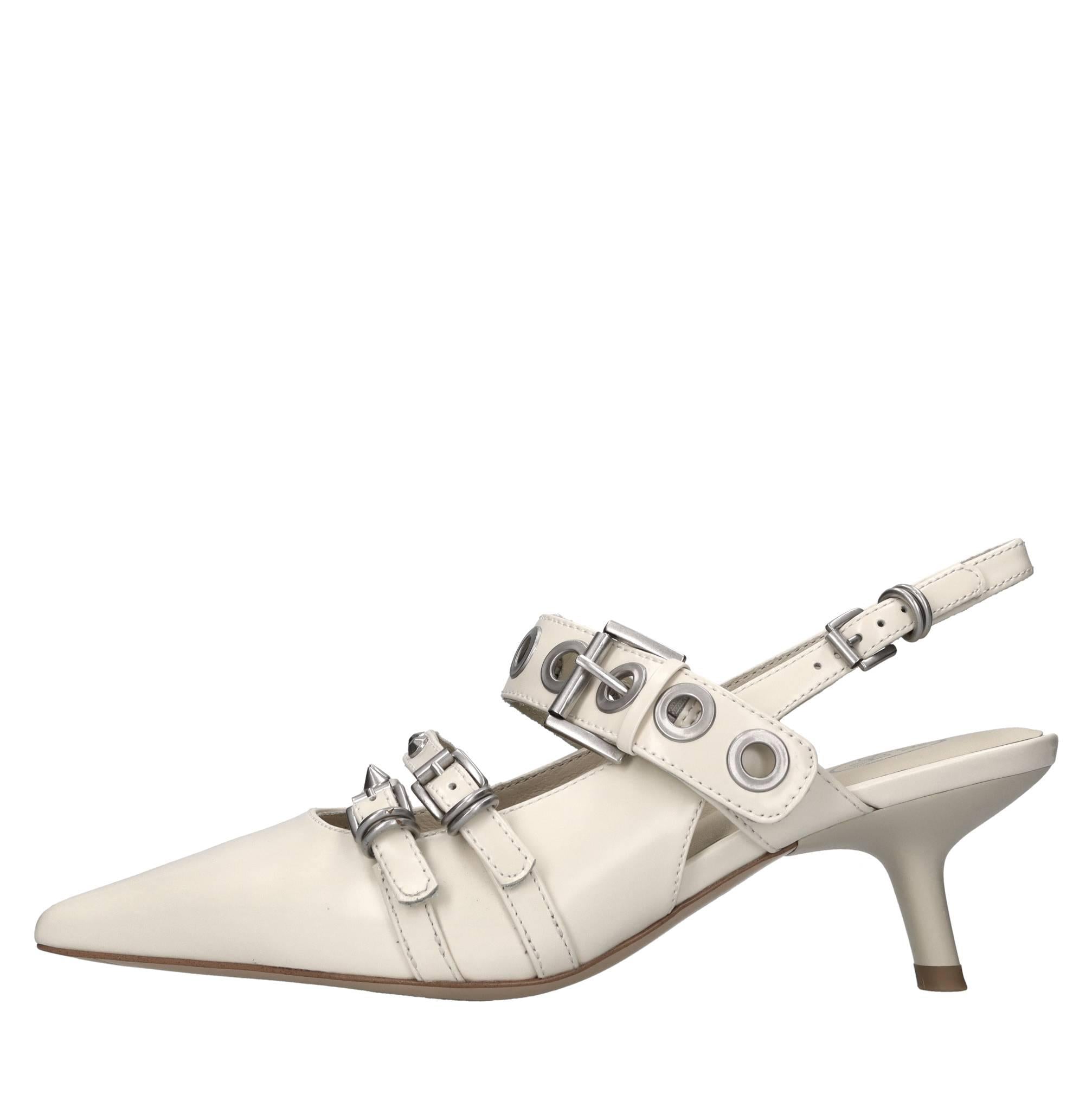 Décolléte slingback in pelle 