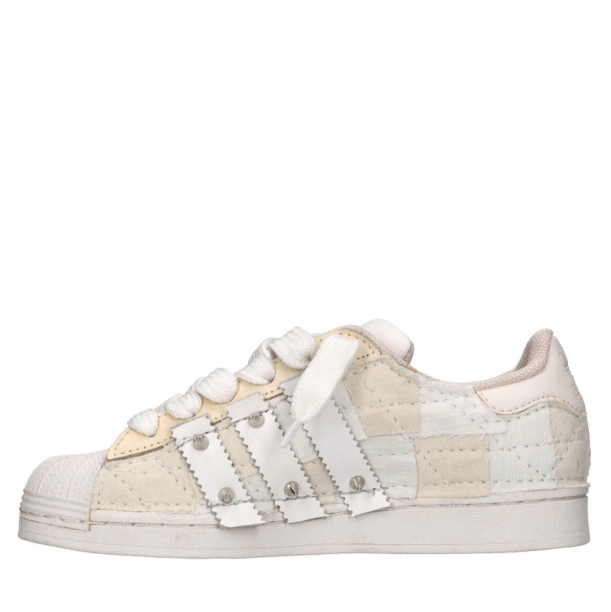 Sneakers in ecopelle e tessuto 