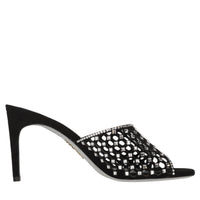Mules Ginger in camoscio e strass 