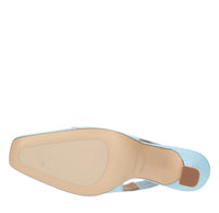 Décolleté slingback in pelle 