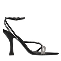 Sandali in pelle e strass 