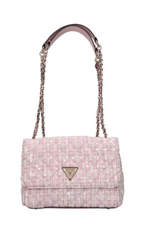 Borsa in ecopelle e tessuto 