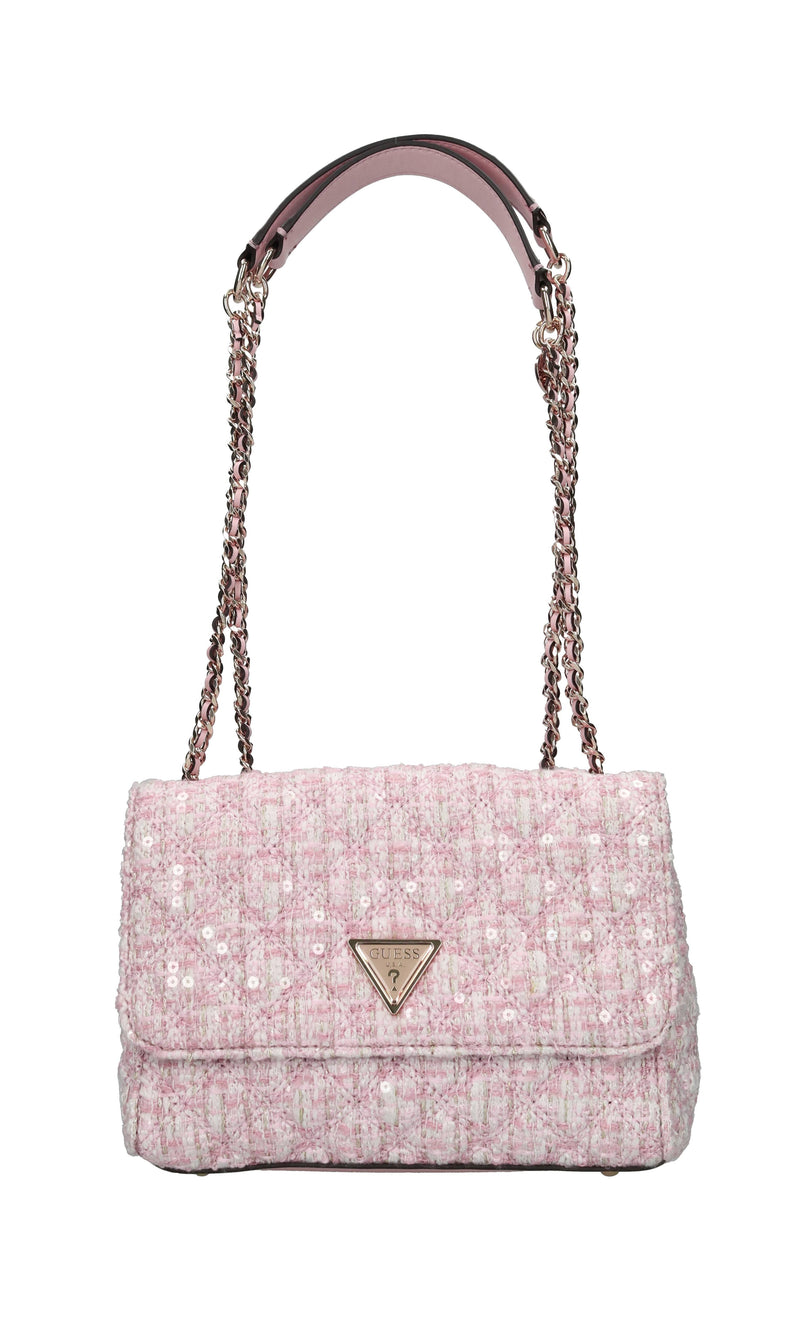 Borsa in ecopelle e tessuto 