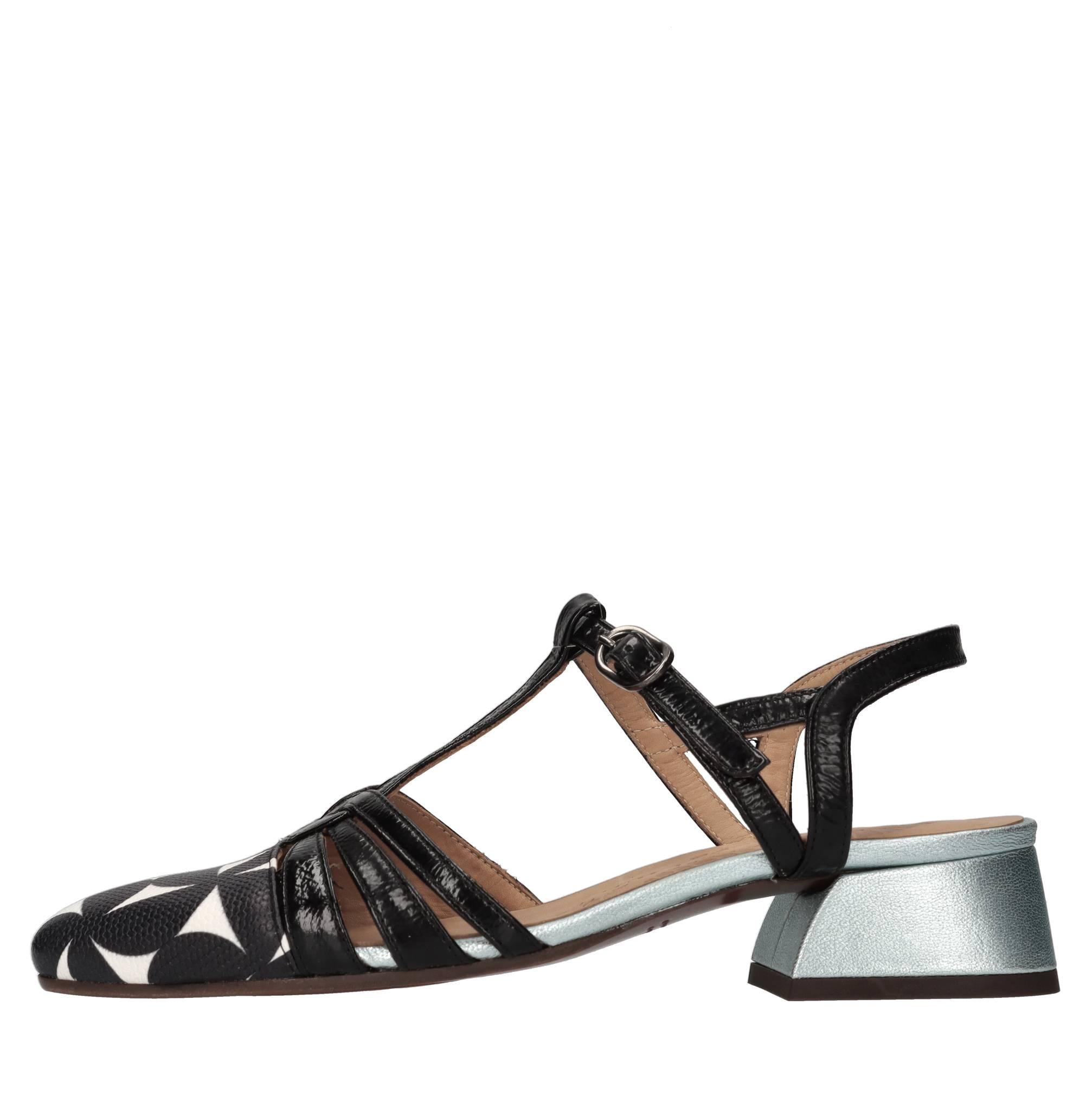 Décolleté slingback in pelle 