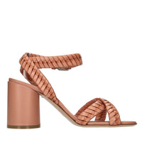 Sandali in pelle e pvc 