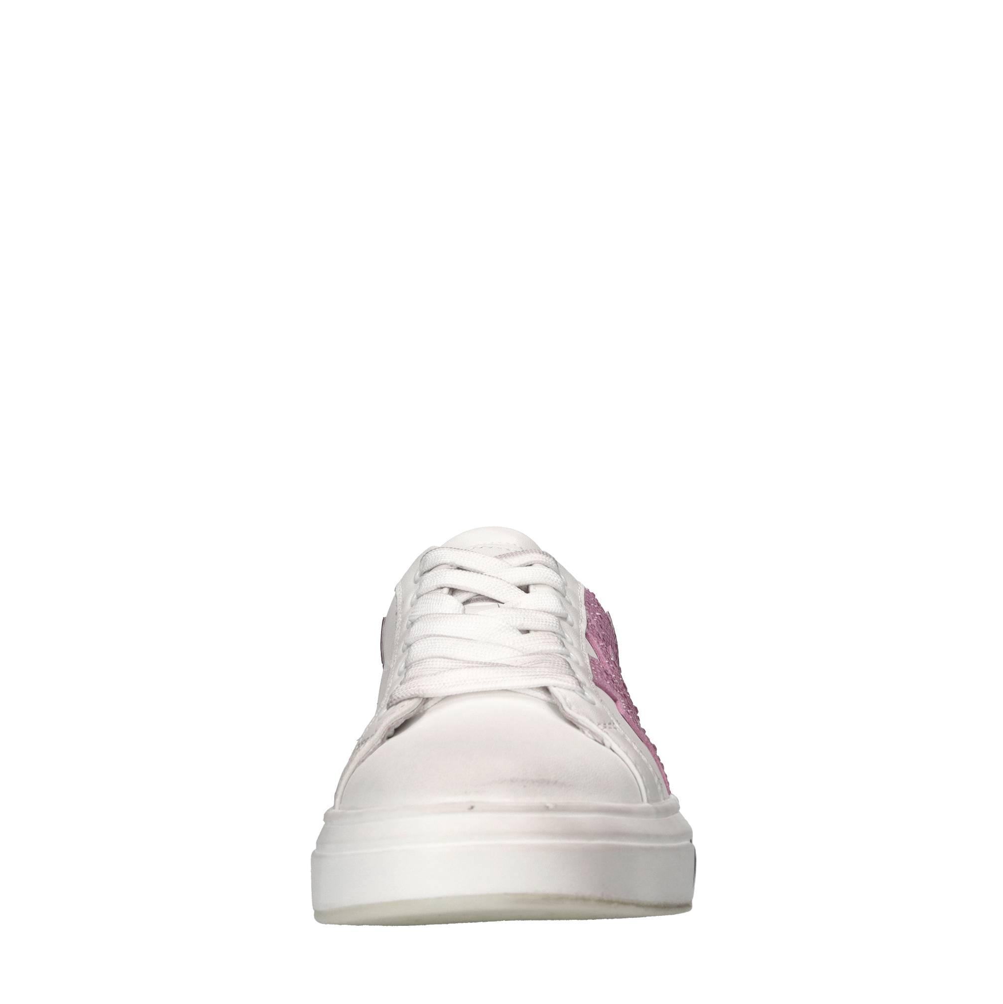 Sneakers in pelle e strass 