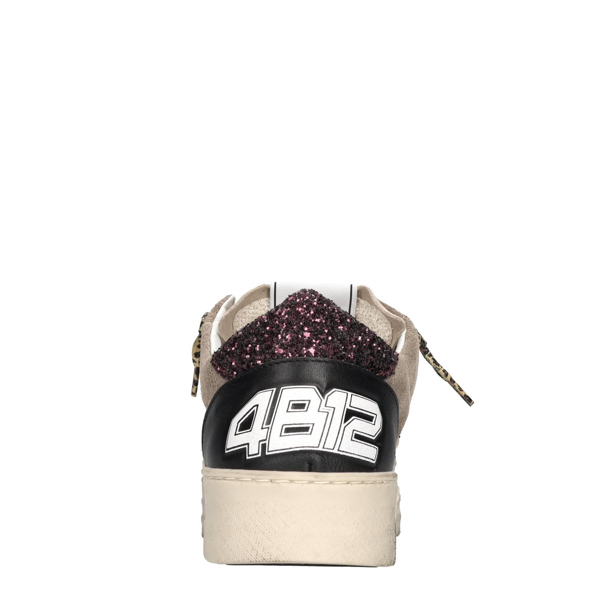 Sneakers in camoscio,pelle e glitter 