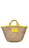 MSGM Vegetable fiber and eco-leather bag