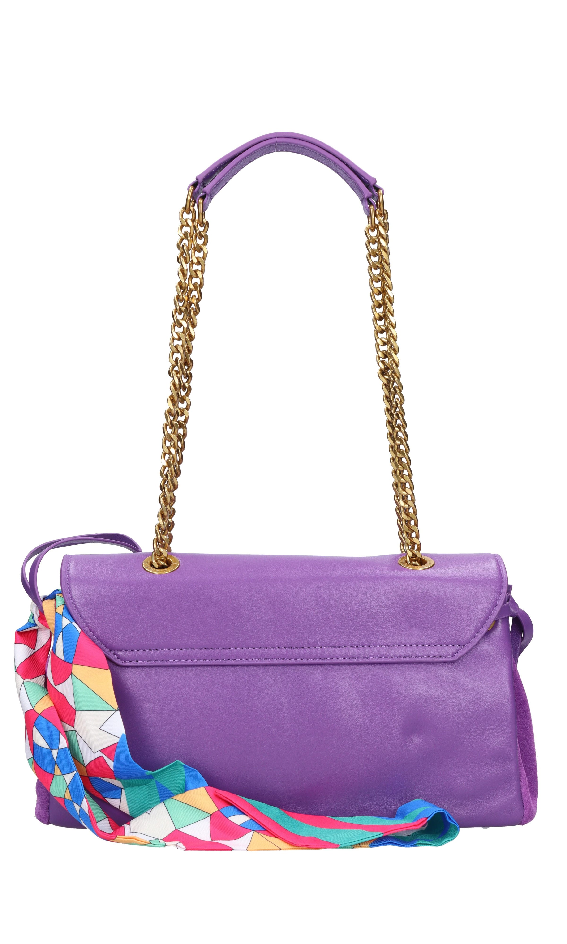 Borsa in pelle e camoscio 