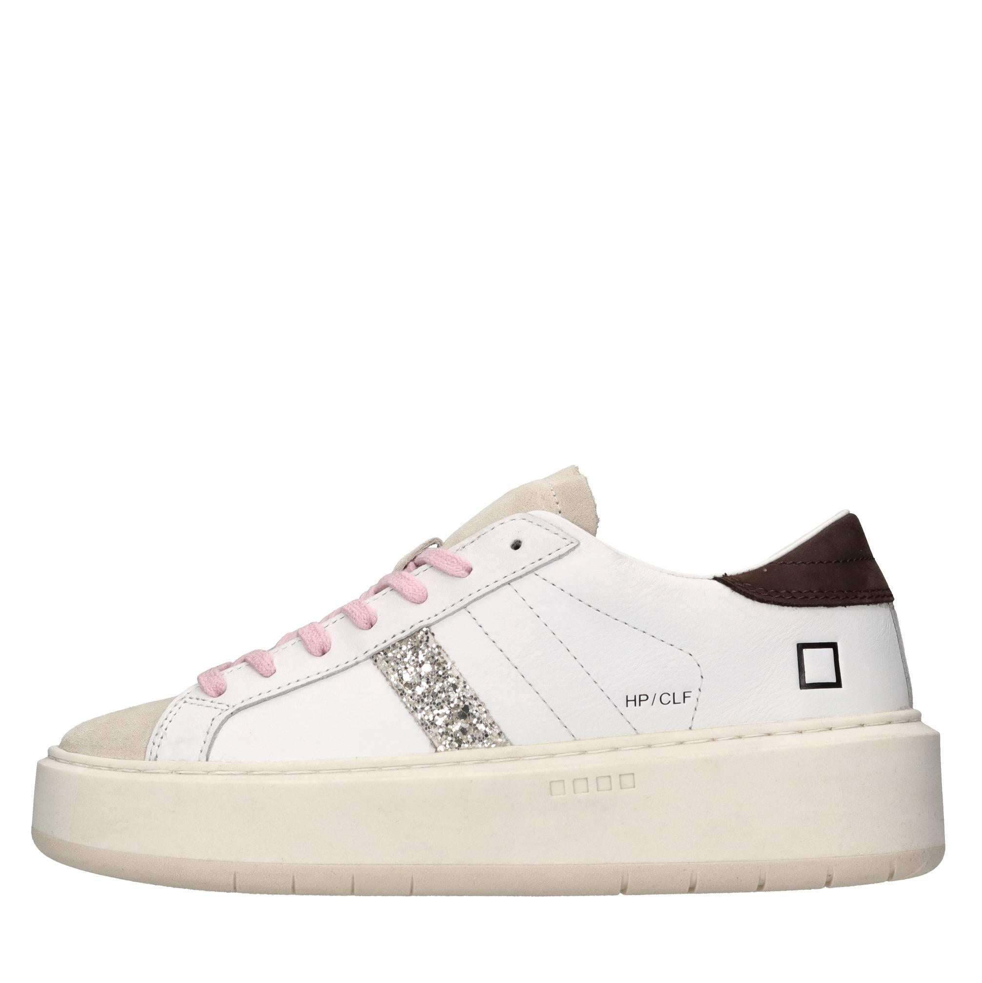 Sneakers in pelle,camoscio e glitter 