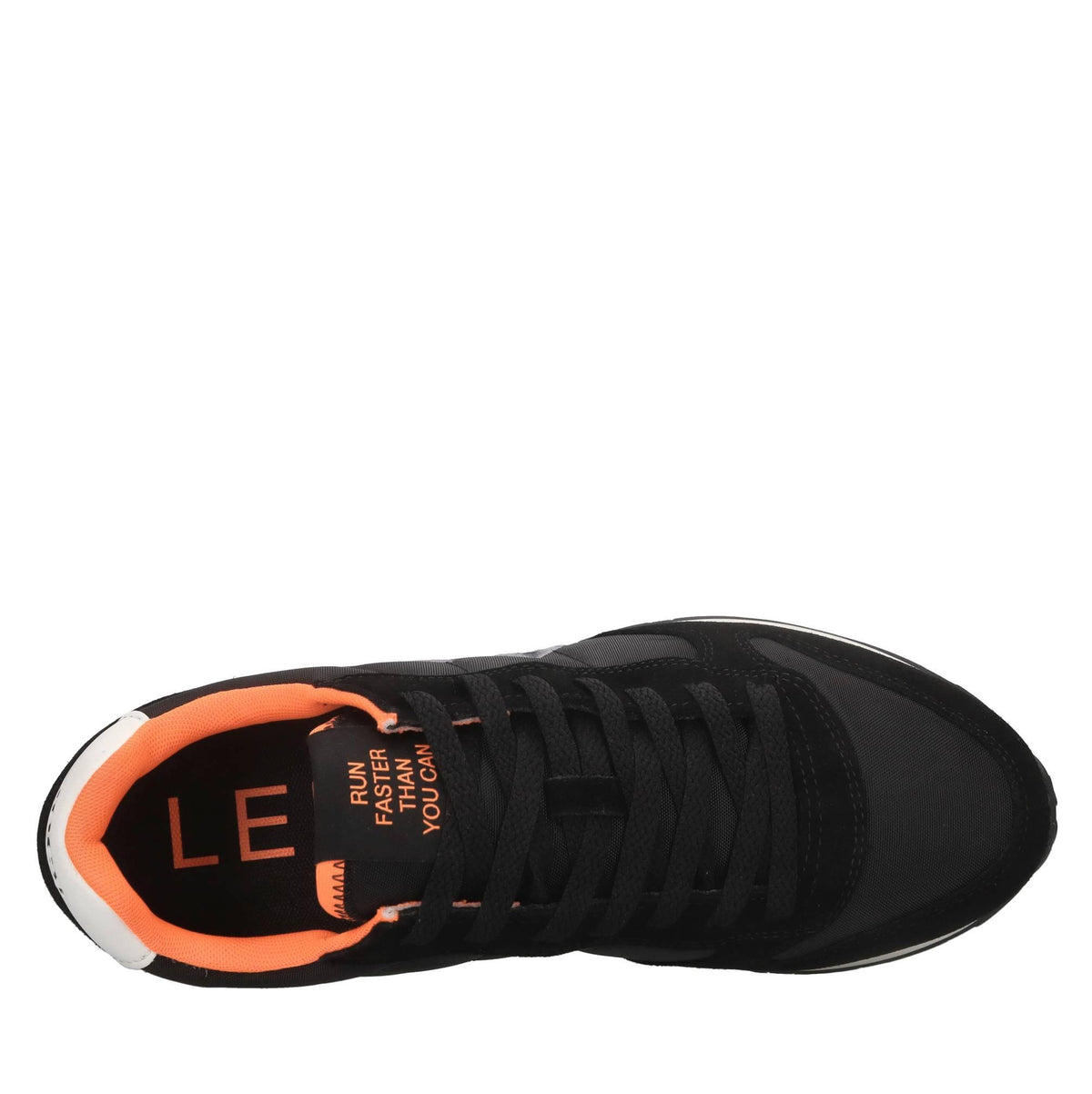 Sneakers in pelle ecopelle e tessuto 