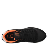 Sneakers in pelle ecopelle e tessuto 