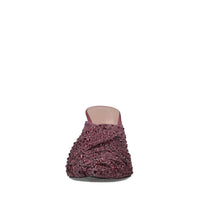 Mules in tulle e strass 