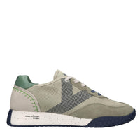 Sneakers in camoscio ecopelle e tessuto 