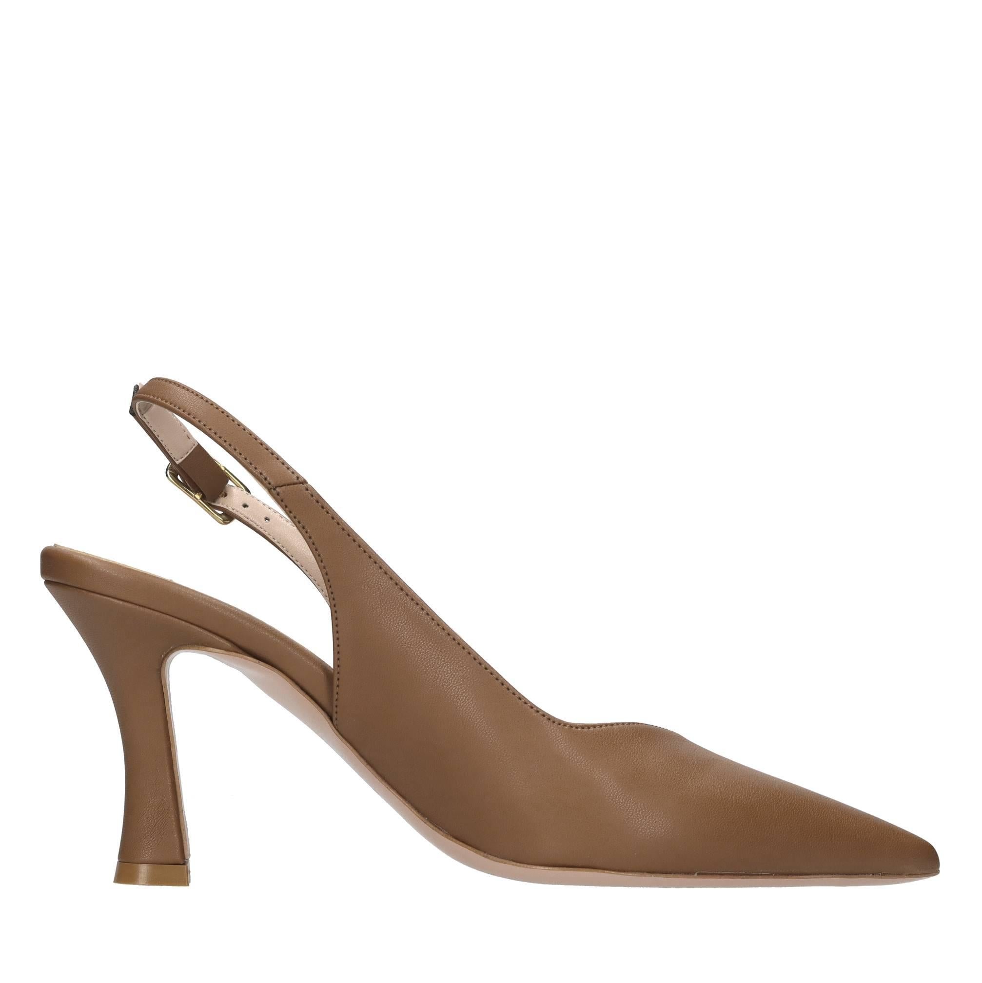 Décolléte slingback in pelle 