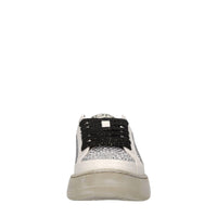 Sneakers in pelle e strass 
