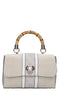 GUESS Karima faux leather and fabric bag