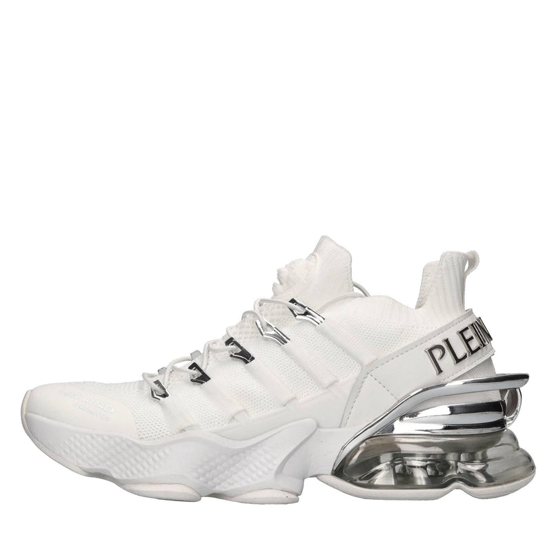 Sneakers in ecopelle e tessuto 