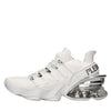 PLEIN SPORT Faux Leather and Fabric Sneakers