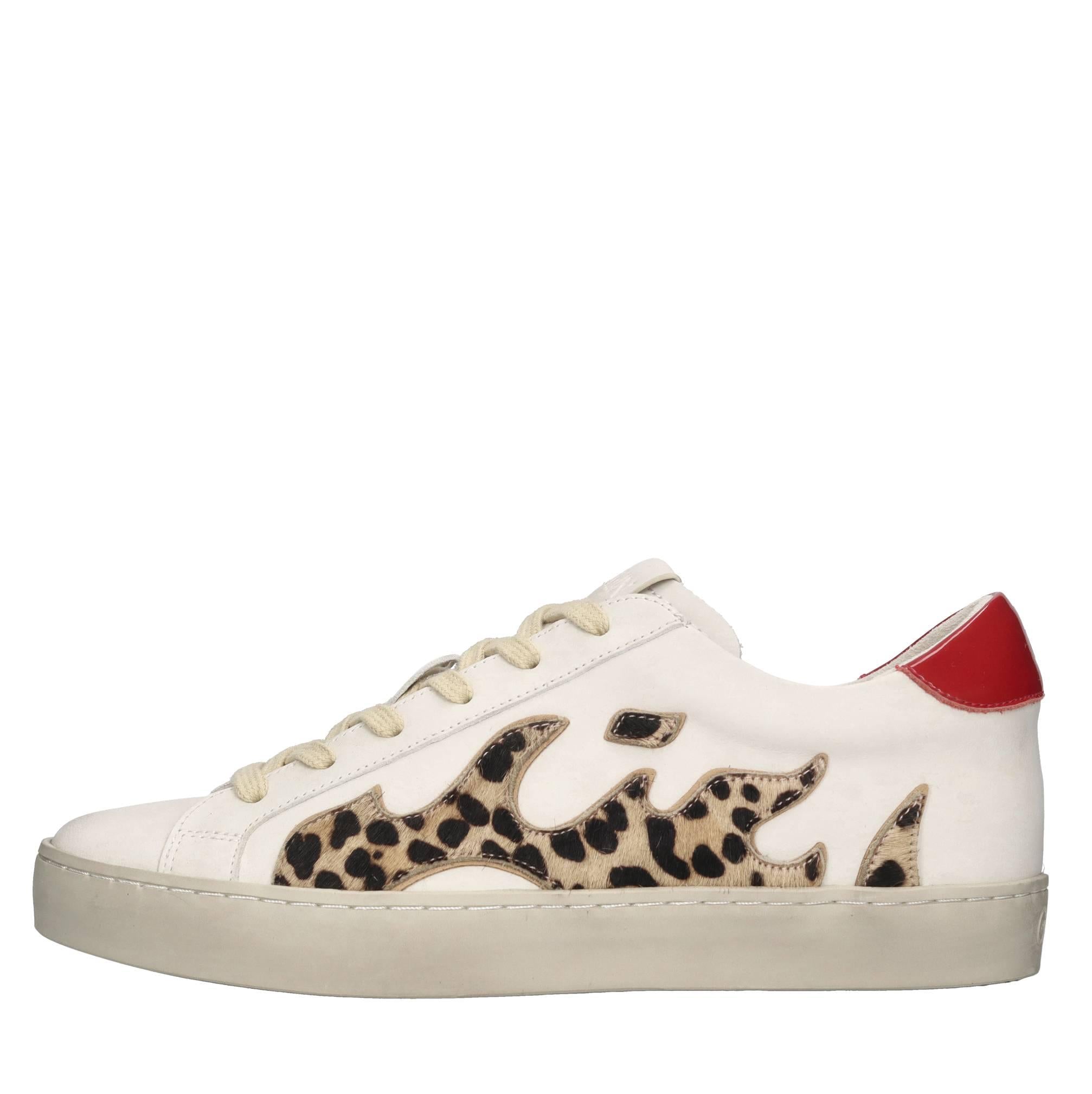 100136GM V25BIANCO-LEOPARDATO-ROSSO GAMIN