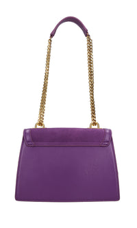 Borsa irregular small in pelle e camoscio 