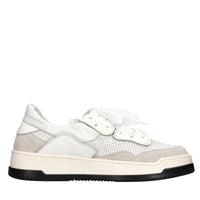 Sneakers in camoscio e pelle 