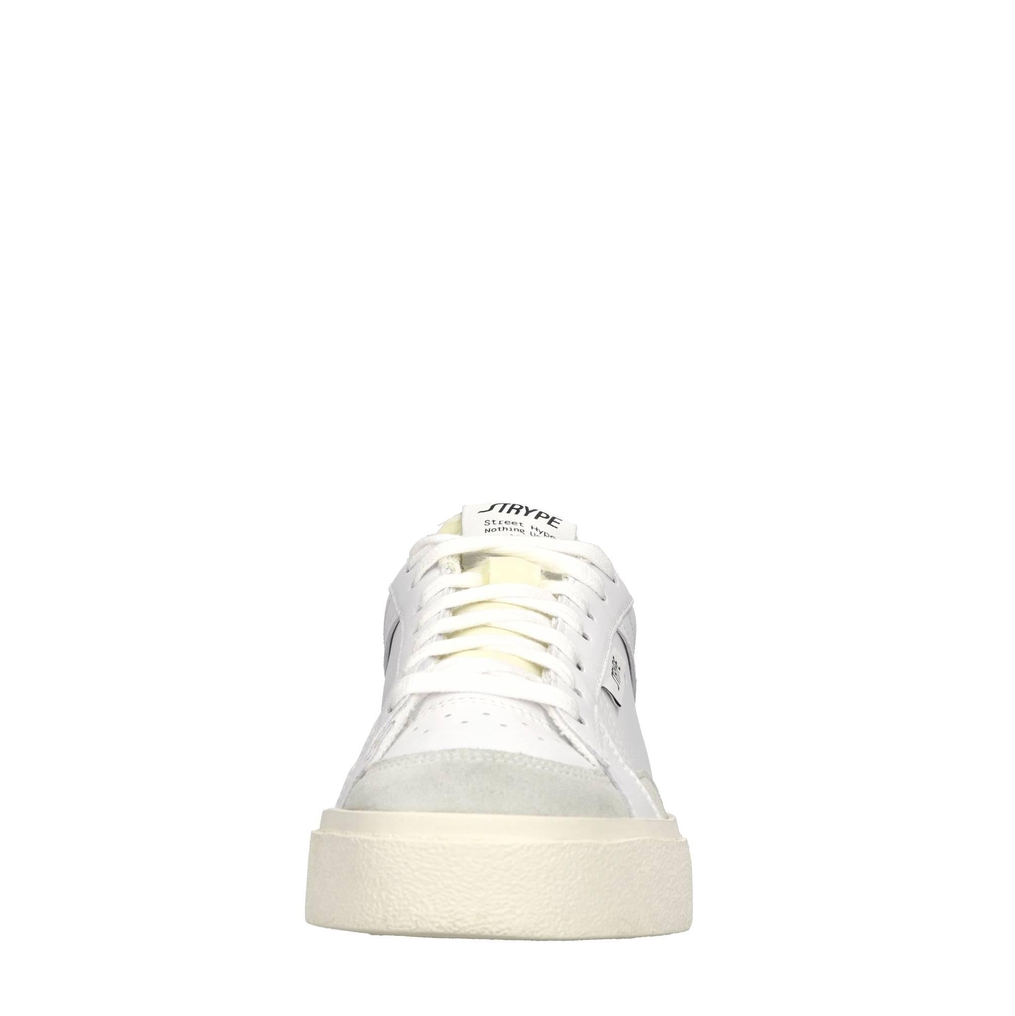 Sneakers in pelle e tessuto 