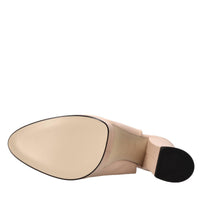Décolleté slingback in pelle 
