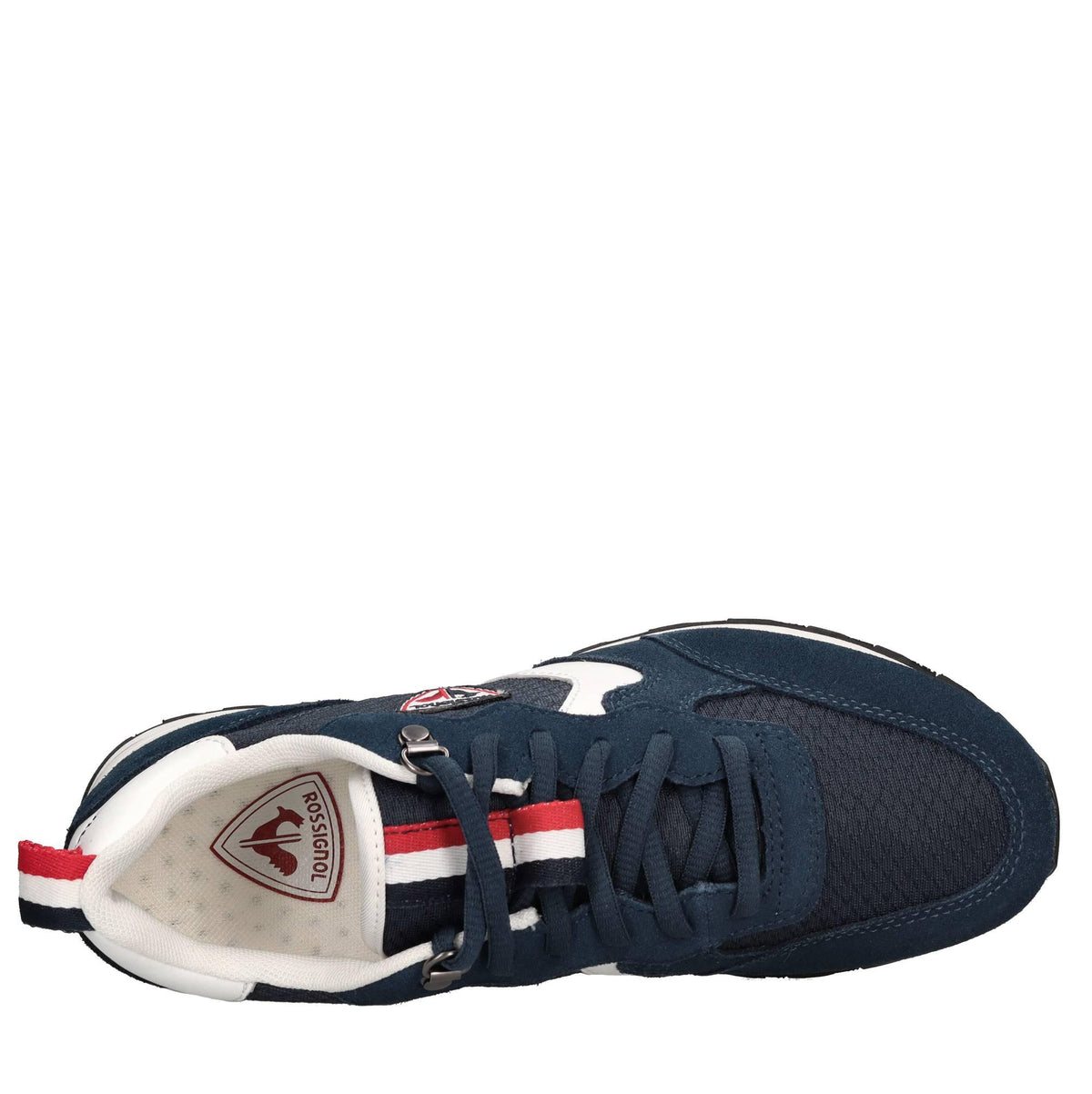 Sneakers in camoscio e tessuto 