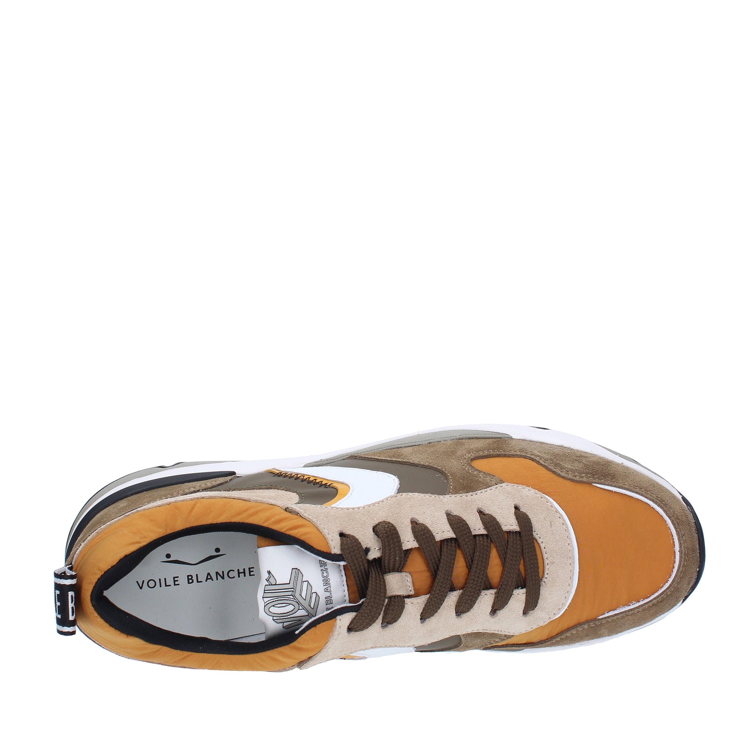 Sneakers VOILE BLANCHE modello JHIMMY in camoscio pelle e tessuto 