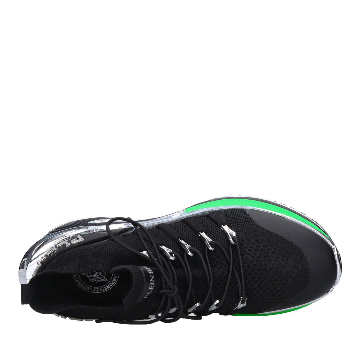 Sneakers in ecopelle e tessuto 