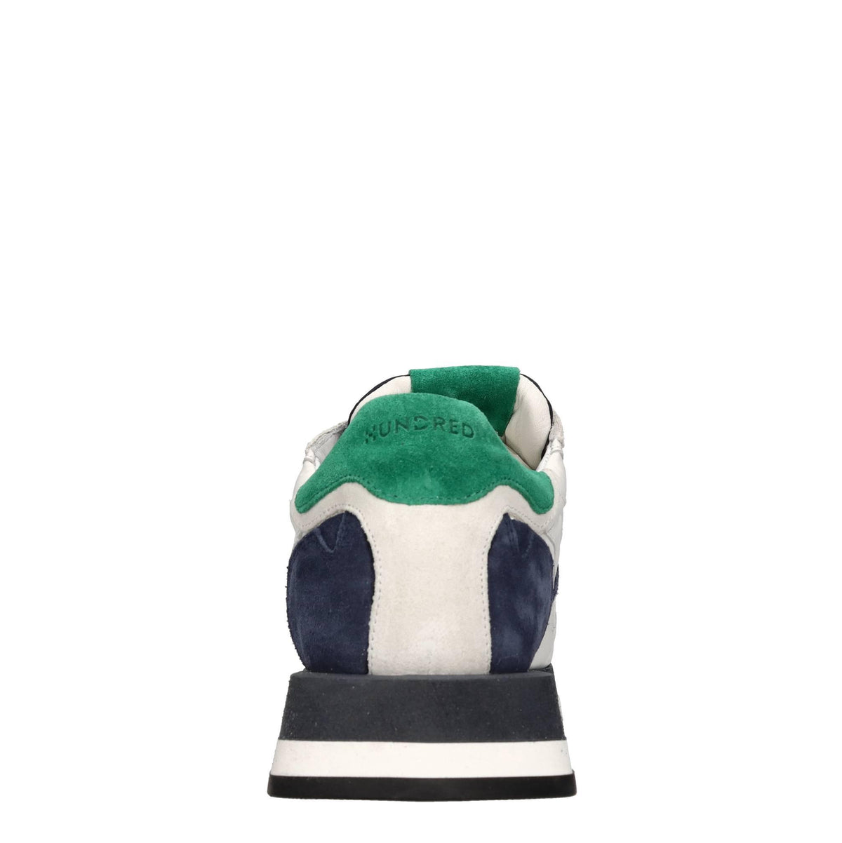 Sneakers in pelle e tessuto 
