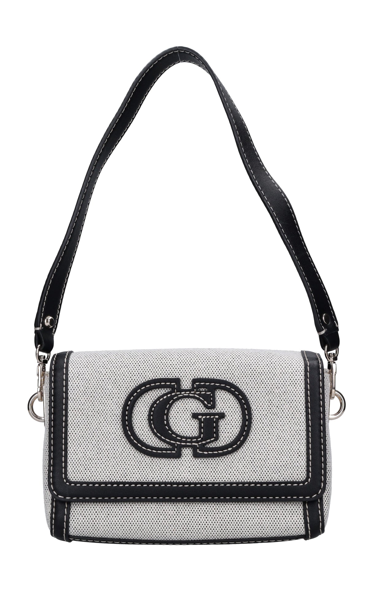 Borsa in tessuto ed ecopelle 