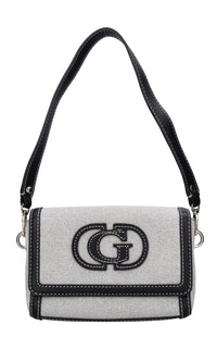 Borsa in tessuto ed ecopelle 