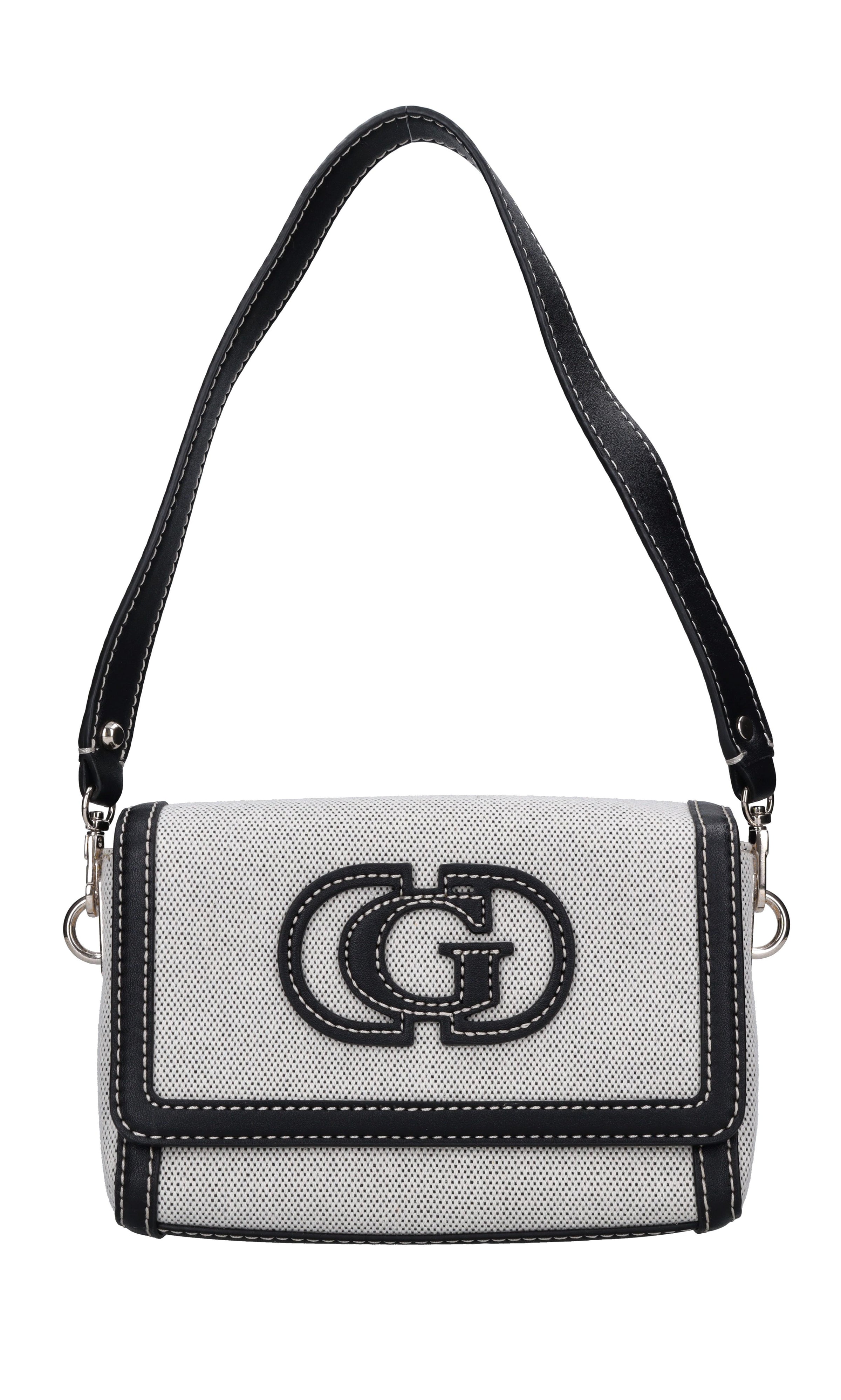 Borsa in tessuto ed ecopelle 