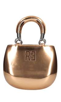 Borsa in pelle specchiata 