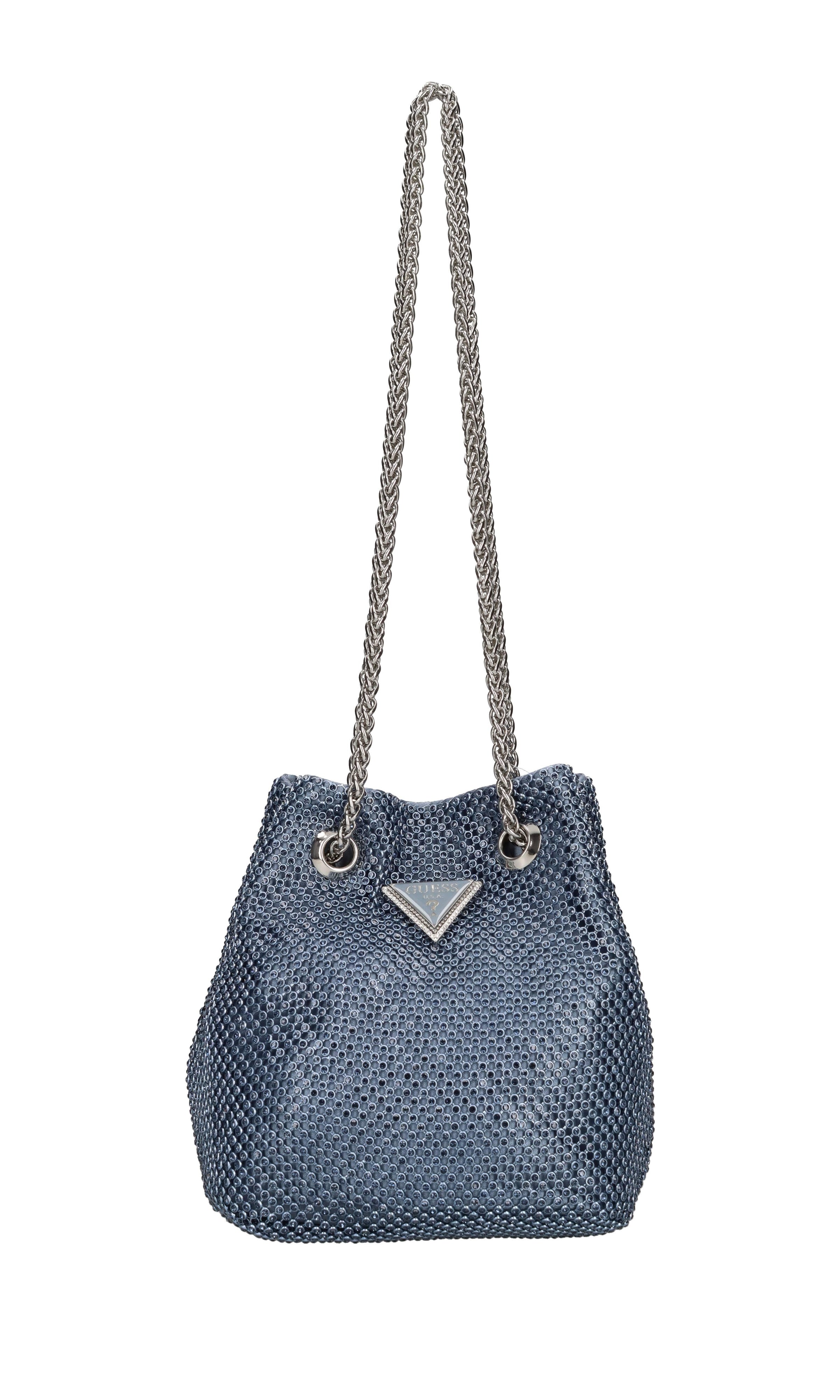 Borsa in tessuto e brillantini 