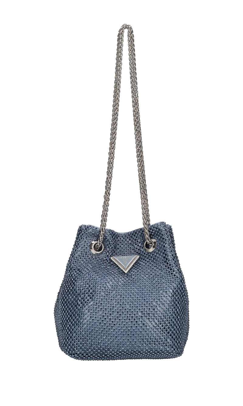 Borsa in tessuto e brillantini 