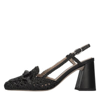 Décolleté slingback in pelle 