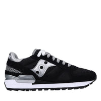 Sneakers in camoscio e tessuto 