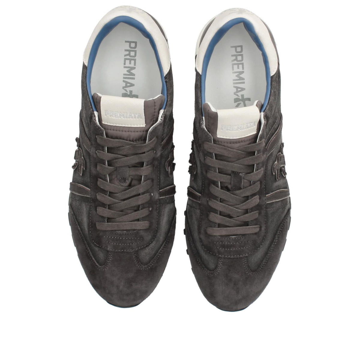 Sneakers in camoscio tessuto ed ecopelle 