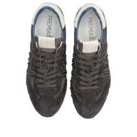 Sneakers in camoscio tessuto ed ecopelle 