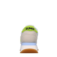 Sneakers in pelle e tessuto 