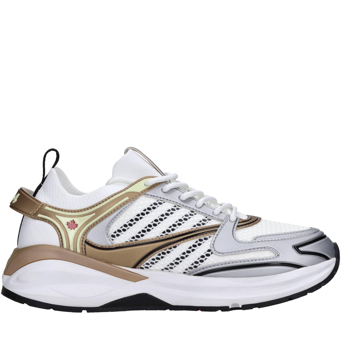 Sneakers in tessuto ed ecopelle 