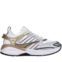 Sneakers in tessuto ed ecopelle 